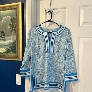 NWOT Women’s Jean-Pierre Klifa Alexandra 3/4 Sleeve Nylon & Spandex Top Size M